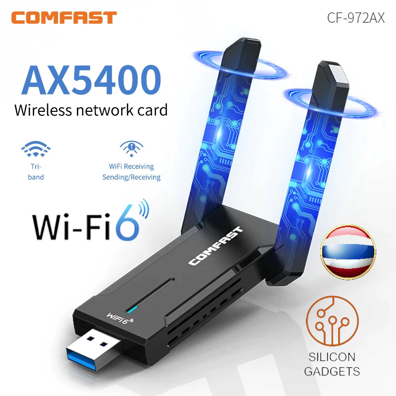 COMFAST CF-972AX AX5400 Wi-Fi 6E USB card